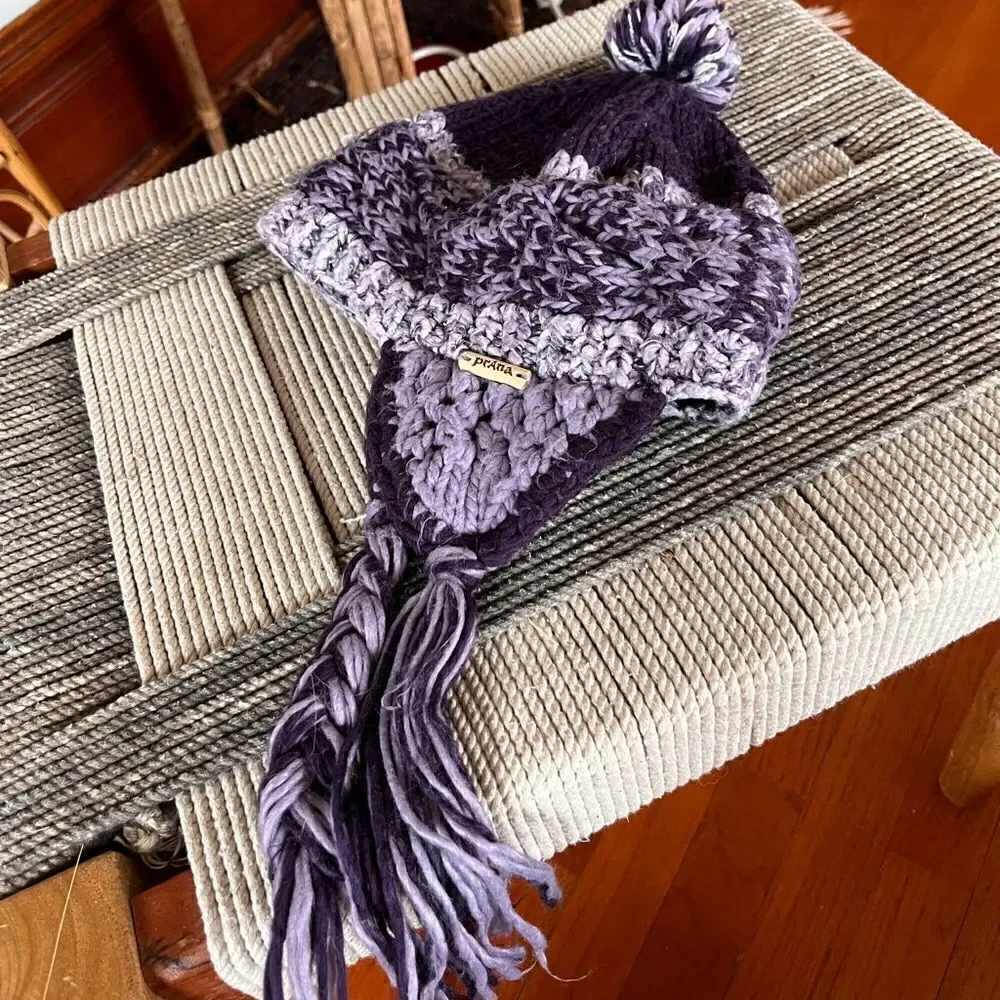 Prana | purple beanie hat